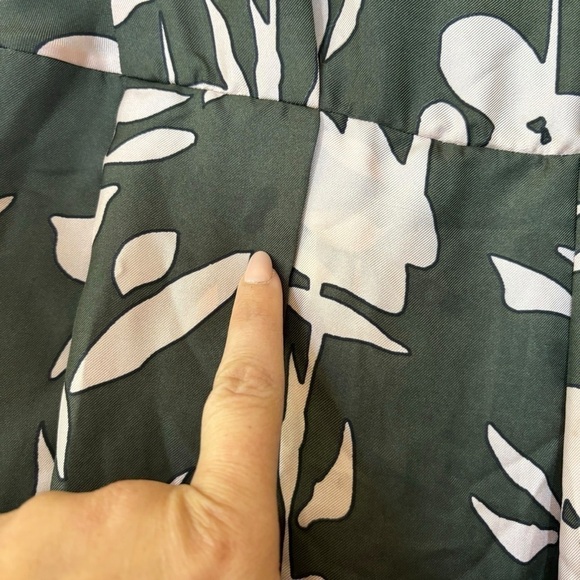 Marni 100% Silk Green Floral Tea Dress Women’s Size 2 Italian Flouce Feminine - Picture 12 of 16